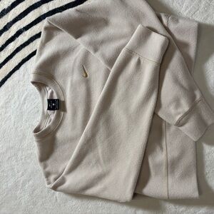 Nike Women's Beige Crew Neck Sweater